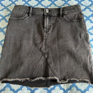Kids Abercrombie Black denim skirt, size 13/14